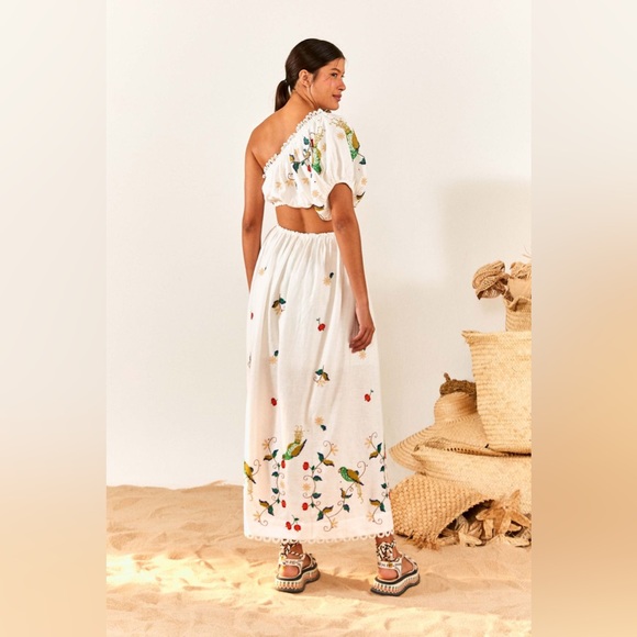 farm rio pitanga embroidered maxi dress - Picture 4 of 4